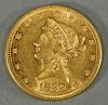1899 $10 Dollar Liberty Head Eagle Gold Coin