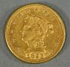 1853 $2 1/2 Dollar Liberty Head Eagle Gold Coin