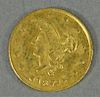 1871 1/2 Dollar California Pioneer Gold Coin