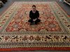 Oriental Pakistani Sultanabad Hand Knot Carpet Rug