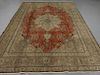 Semi Antique Persian Tabriz Oriental Carpet Rug