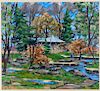 John Day Rhode Island Landscape Oil Painting