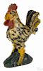 Wilhelm Schimmel (Cumberland County, Pennsylvania 1817-1890), carved and painted rooster