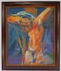 D. McLaughlin Cox Modernist Crucifixion Painting