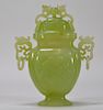Chinese Carved Jadeite Covered Dragon Censor