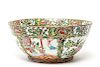 Chinese Export Rose Medallion Punch Bowl 19th C.