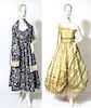 Ladies' Vintage Fashion c. 1950 Two Dresses