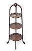 Victorian Three Tier Stand Mahogany Stained Wood