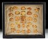 Framed Lot of 27 Greek Archaic Gold Appliques