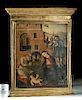 Spanish Renaissance Painting of Nativity - Gilt Frame