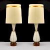 Monumental Murano Lamps Attributed to Barovier & Toso, Pair