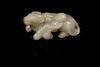 CHINESE WHITE JADE BOY AND BUFFALO CARVING