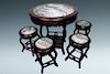 A SET OF SUANZHI TABLE AND FOUR STOOLS, REPUBLIC PERIOD
