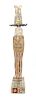 * An Egyptian Painted Wood Ptah-Sokar-Osiris Height 30 inches.