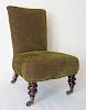 English Rosewood Slipper Chair, c. 1840