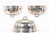 Armorial Silverplate Dome and Pr. Wall Pockets