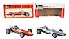 Lot Of 2: German Schuco Wind Up Race Cars In Boxes. 