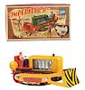 German Gescha Battery Operated "Imperator P" Tractor Toy In Box. 