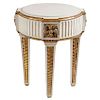 French Neoclassical Parcel-Gilt and Painted Gueridon Table, c. 1860