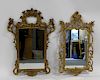 Lot of 2 Italian Rococco carved Giltwood Mirrors