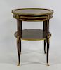 19th Century Bronze Mounted Two Tier Table