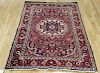 Vintage And Finely hand Woven Heriz Style Carpet.