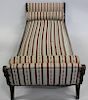 Antique Mahogany Upholstered Day Bed / Chaise