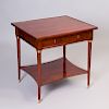 Empire Style Gilt-Metal-Mounted Mahogany Side Table