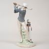 Lladro Porcelain Figure of a Golfer