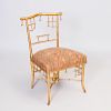 Fin-de-Siecle Faux Bamboo Style Giltwood Side Chair