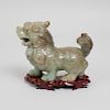 Chinese Jade Figure of a Buddhistic Lion