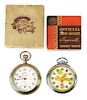 Lot of 2: Character Pocket Watches in Original Boxes. 