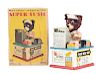 Japanese Tin Litho Battery Operated Super Susie Cashier Bear In Box. 