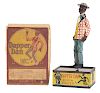Marx Tin Litho Wind Up Dapper Dan Roof Dancing Toy In Box. 