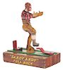 Sandy Andy Full Back Tin Litho Football Player Toy. 