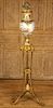CONTINENTAL BRASS AND PORCELAIN FLOOR LAMP