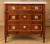 LATE 18TH C. FRENCH OAK BRONZE MOUNTED COMMODE