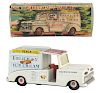 Japanese Tin Litho Friction Delicious Ice Cream Truck In Box. 