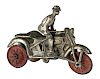Die-Cast Early Wind Up Motorcycle and Sidecar.