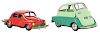 Lot of 2: Tin Litho and Painted Friction Cars. 