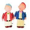 Lot of 2: Celluloid Wind Up Harold Teen Toys.