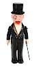 Pre-war Japanese Celluloid Wind Up Charlie McCarthy Toy.