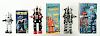 Lot Of 3: Japanese Contemporary Robots in Boxes.