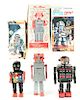 Lot of 3: Vintage Battery Operated Robots in Boxes.
