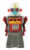 Japanese Battery Operated Tin Litho Cragstan Robot. 
