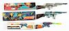 Lot of 3: Tin Lithographed Space Rifles.