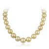 A Golden Cultured Pearl Necklace