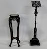 Antique Patinated Metal Gothic Style Lectern