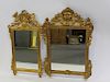 Lot of 2 French Style Carved Giltwood Mirrors.