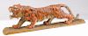 Asian Carved Wood Polychrome Tiger